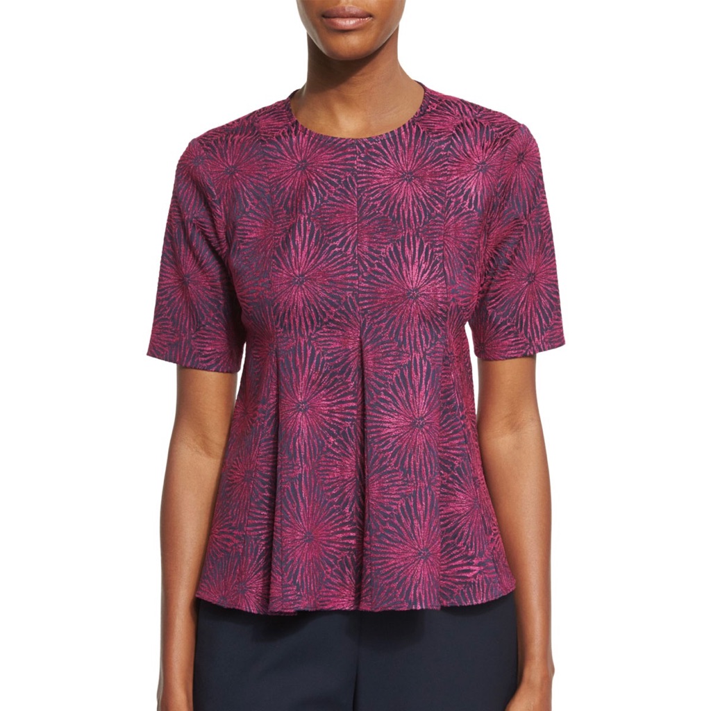 Opening Ceremony Pink Jacquard Top.